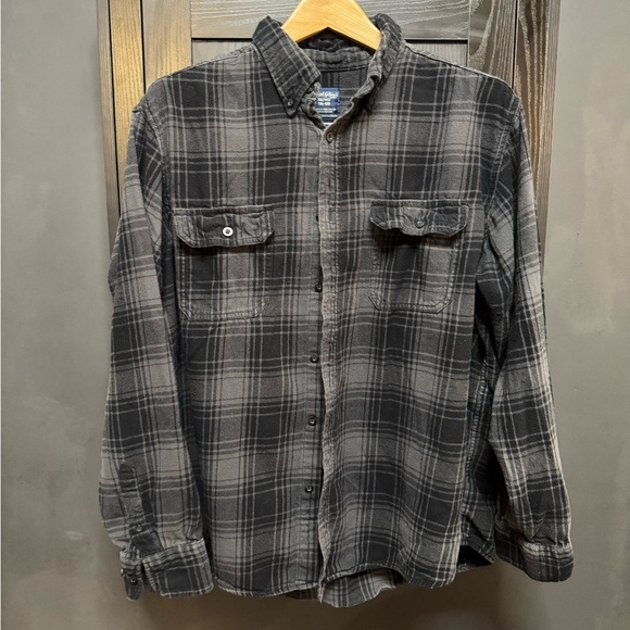 Faded Glory gray and black flannel - Picture 1 of 7